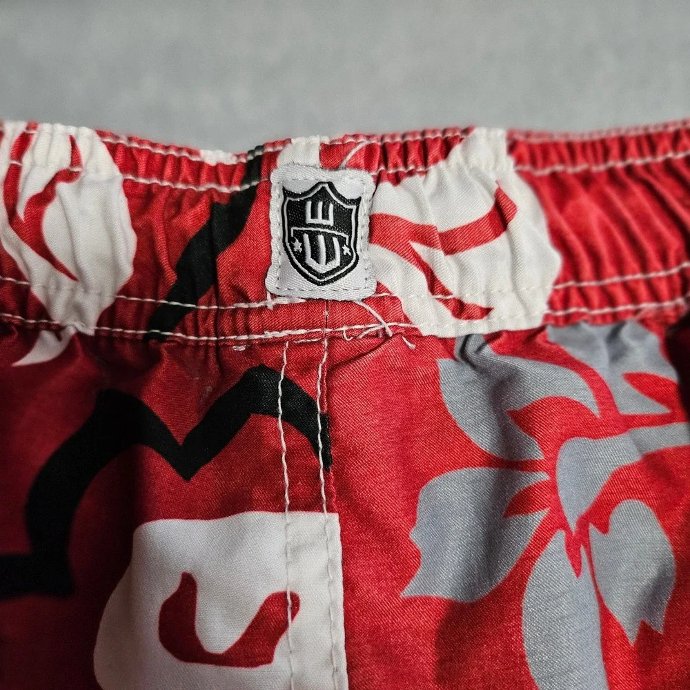 Wes and Willy Alabama Crimson Tide Floral Swim Trunks Mens Large‎ Red SH0002